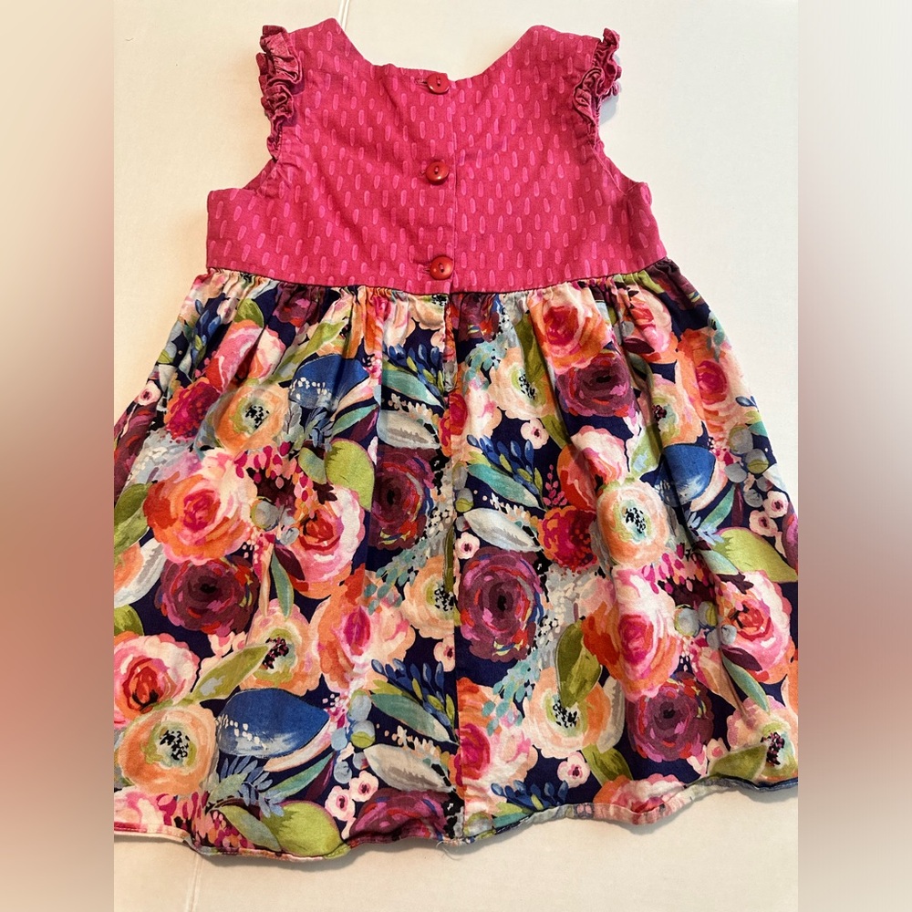 5T Ricrac & Ruffles Floral Dress - Picture 10 of 11